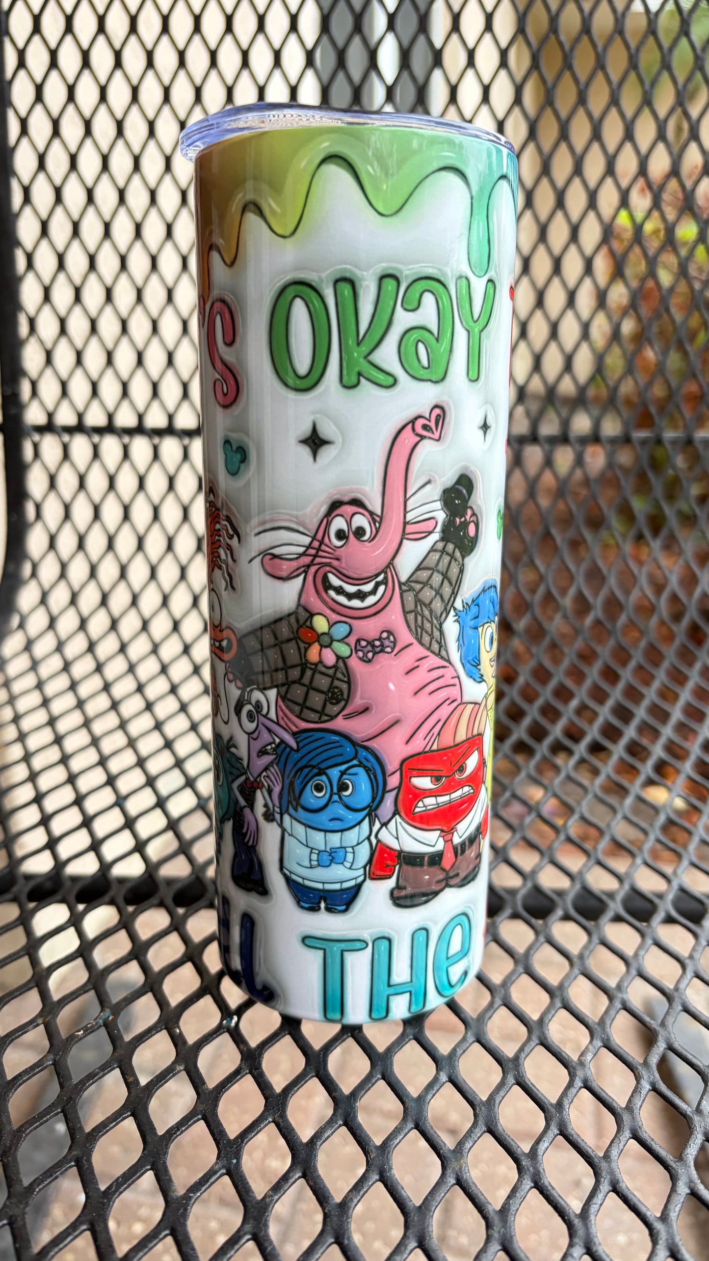 Inside Out Inspired 20oz Sublimation Tumbler