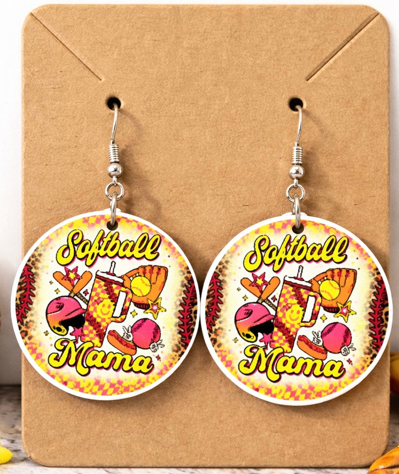Softball Mama Earrings