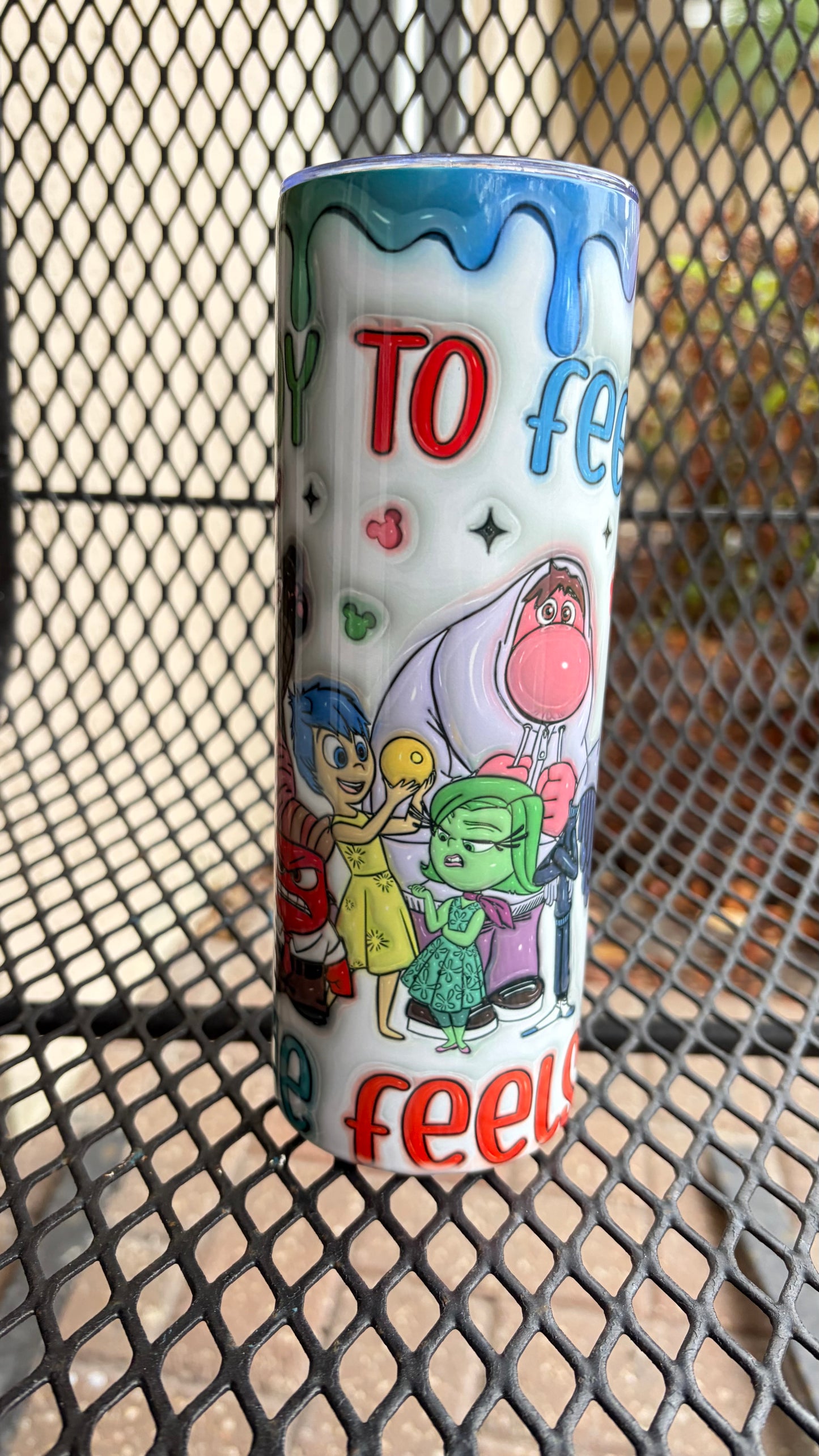 Inside Out Inspired 20oz Sublimation Tumbler