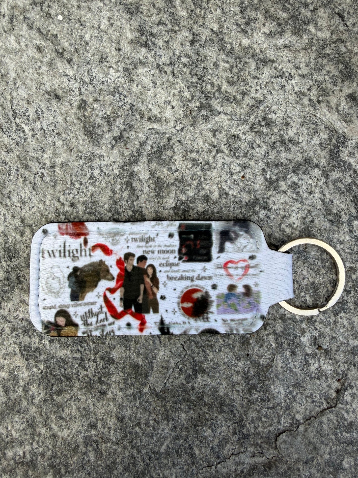 Twilight Inspired Lip Gloss Holder Keychain – Vampire Romance Chapstick Holder