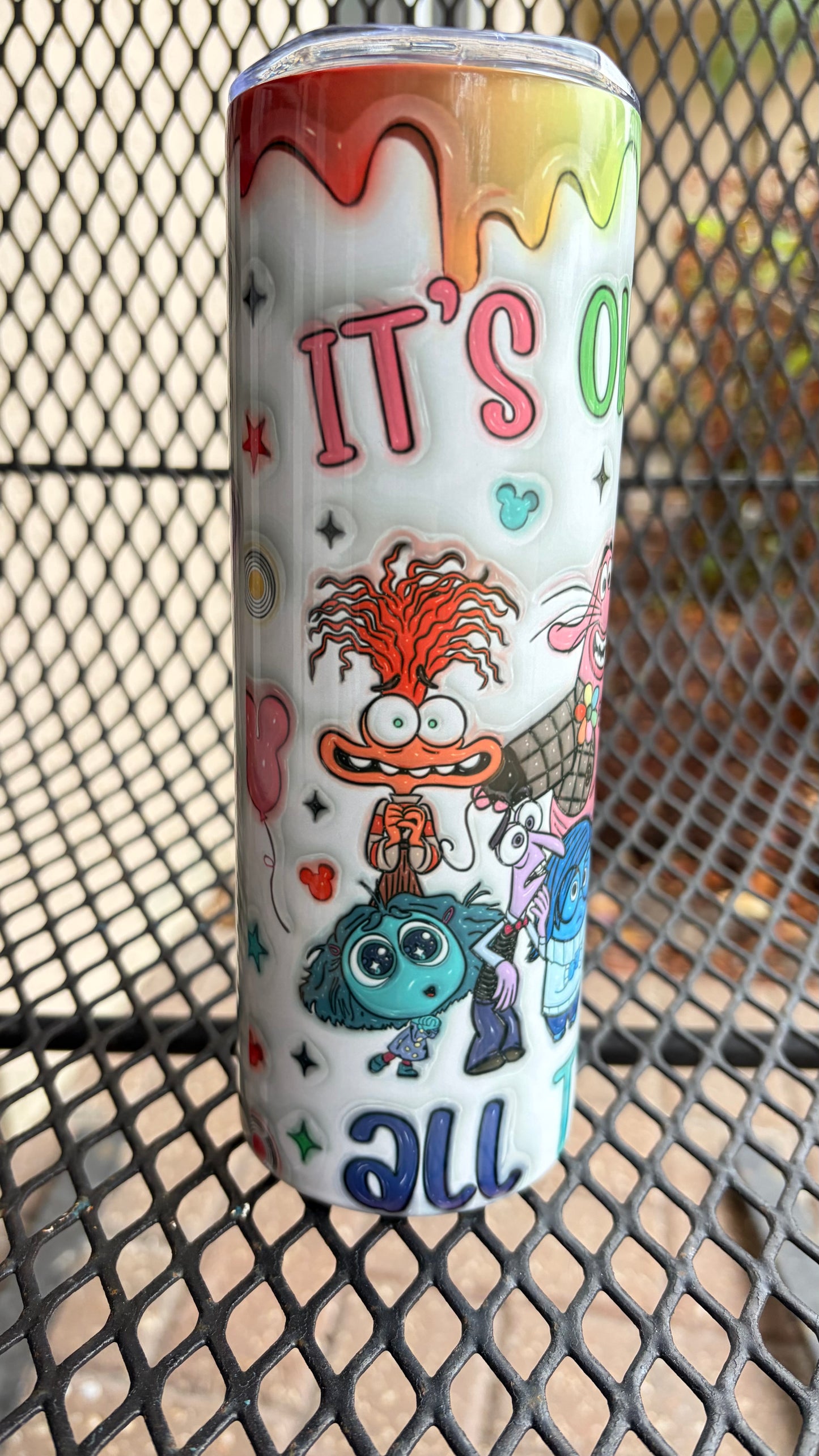 Inside Out Inspired 20oz Sublimation Tumbler