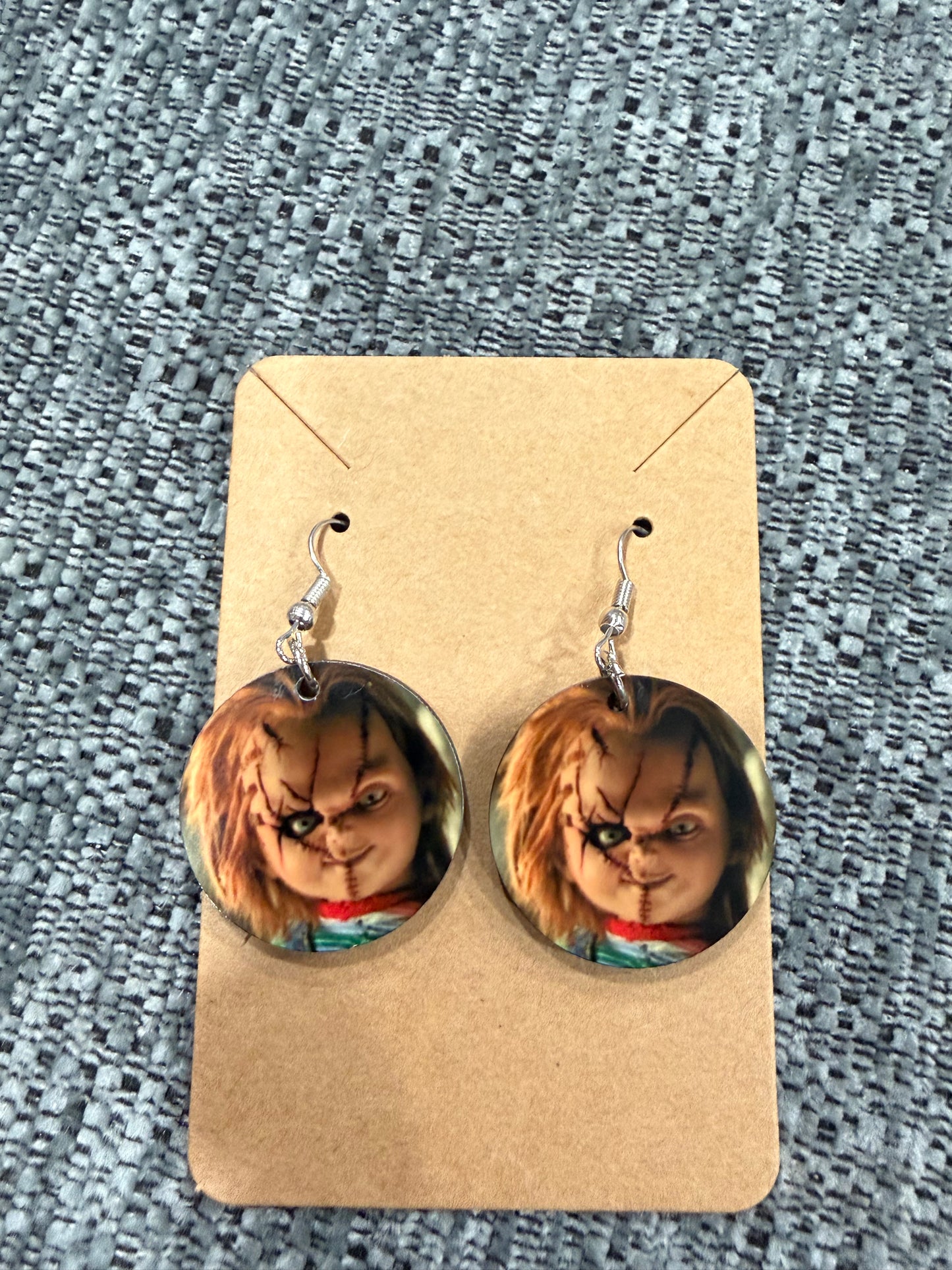 Chucky Themed Earrings