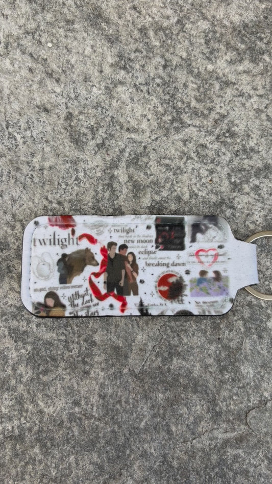 Twilight Inspired Lip Gloss Holder Keychain – Vampire Romance Chapstick Holder